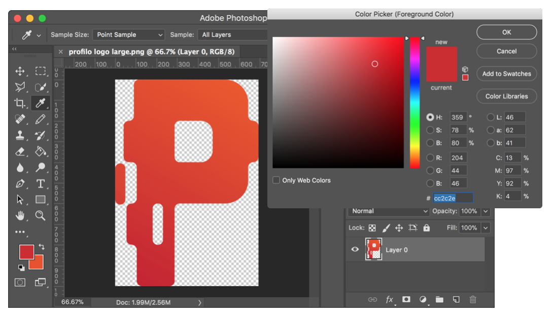 Picking Color Photoshop
